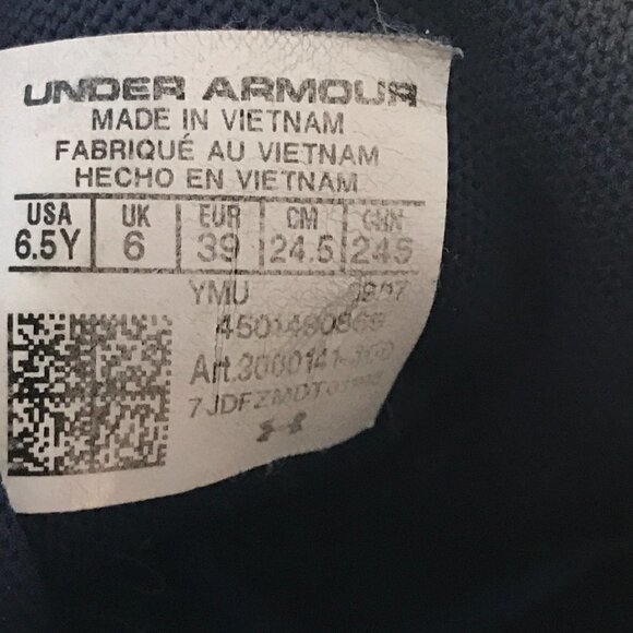 Under Armour Blue Green Run Running Track Training Workout Athletic Shoes - Picture 10 of 10